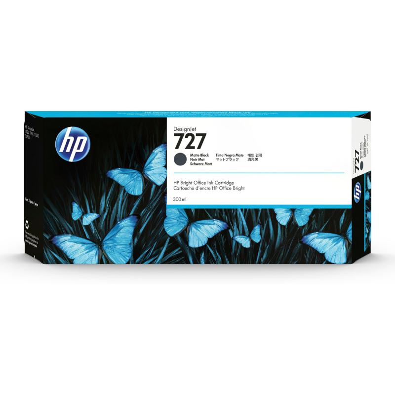 HP 727 MATTE BLACK KARTUŞ / 300 ml (C1Q12A)