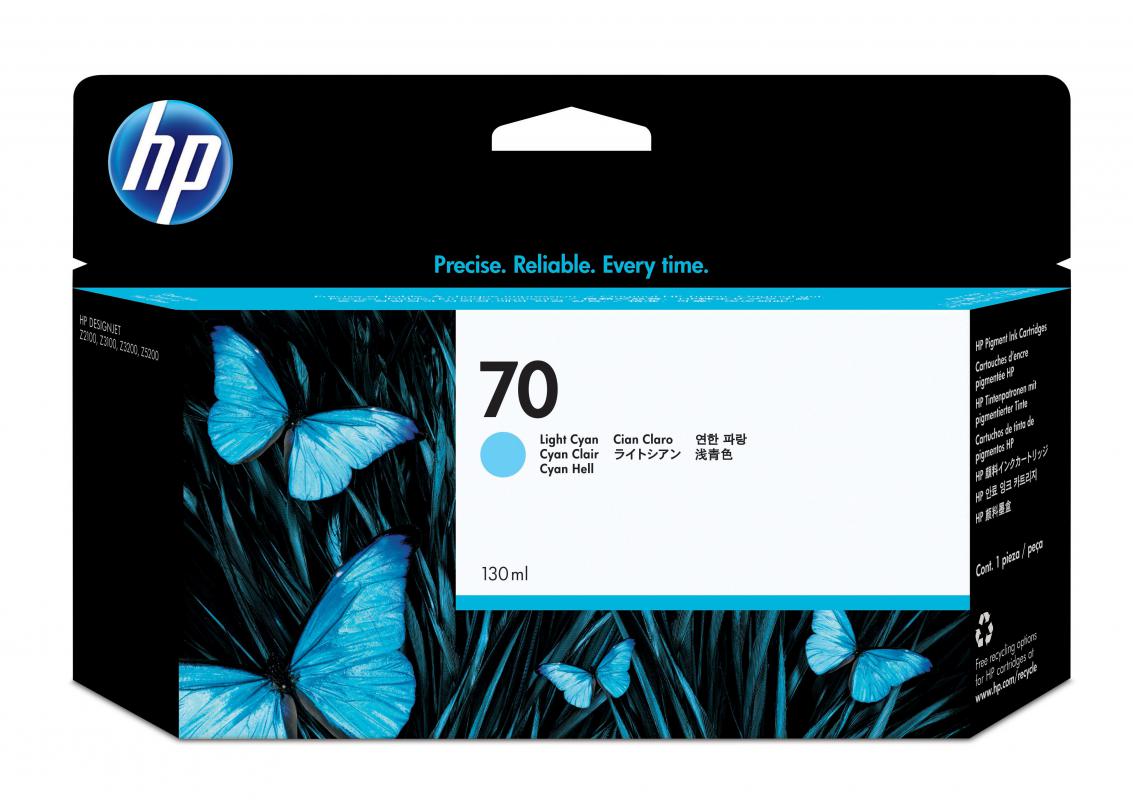 HP 70 LIGHT CYAN KARTUŞ  / 130 ml (C9390A)