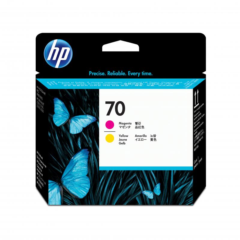 HP 70 MAGENTA and YELLOW BASKI KAFASI (C9406A)