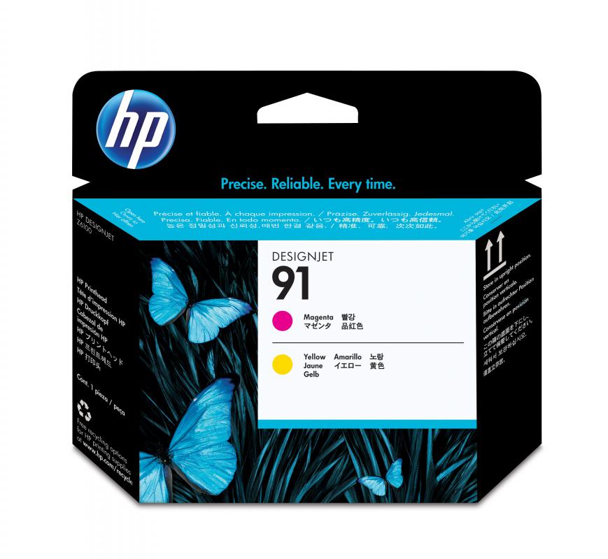 HP 91 MAGENTA and YELLOW BASKI KAFASI (C9461A)