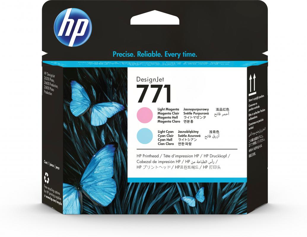 HP 771 L. MAGENTA and L. CYAN BASKI KAFASI (CE019A)