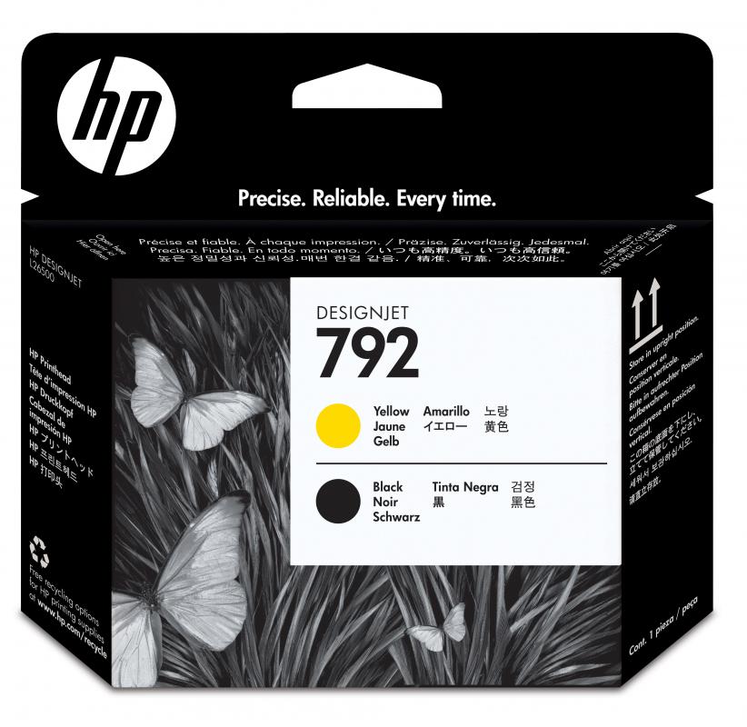 HP 792 YELLOW and BLACK BASKI KAFASI (CN702A)