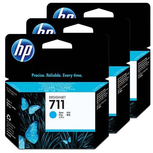 HP 711 CYAN 3’LÜ PAKET KARTUŞ / 87 ml (CZ134A)