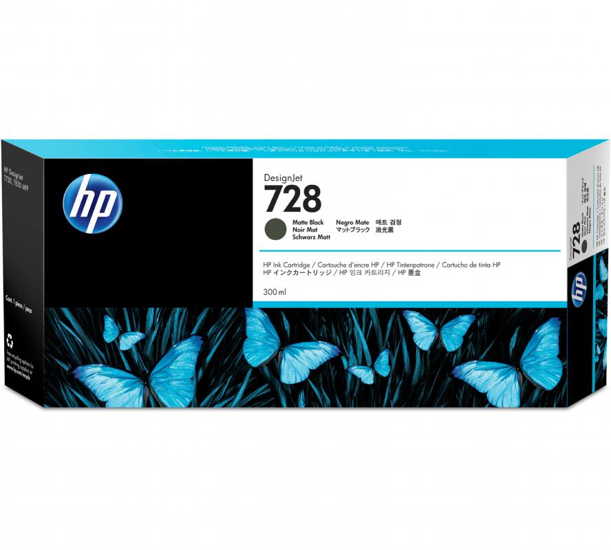 HP 728 MATTE BLACK KARTUŞ / 130 ml (F9J68A)