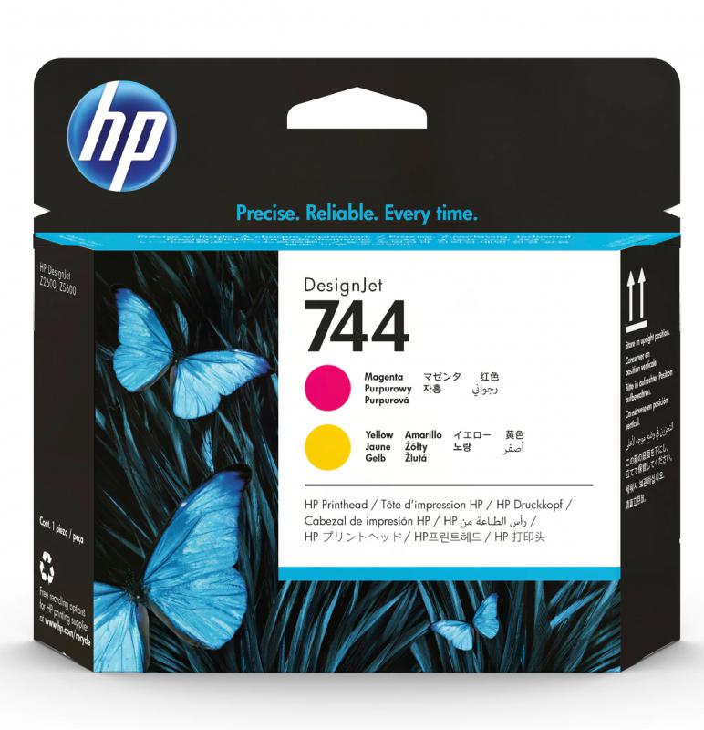 HP 744 MAGENTA and YELLOW BASKI KAFASI (F9J87A)