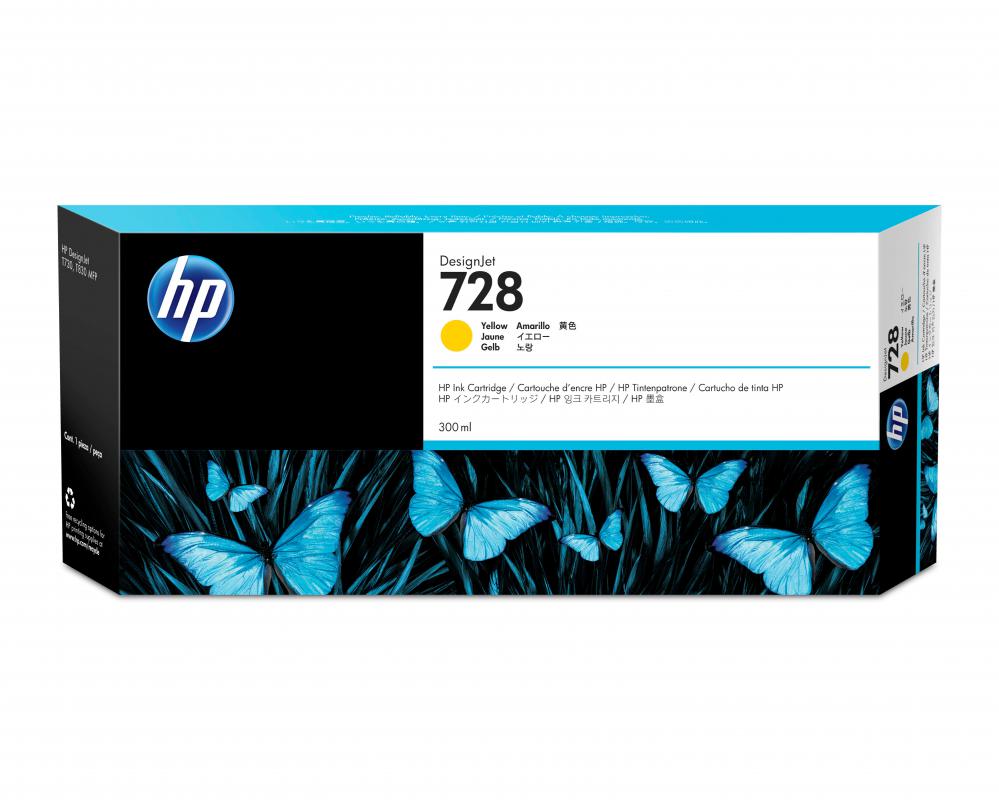 HP 728 YELLOW KARTUŞ / 300 ml (F9K15A)