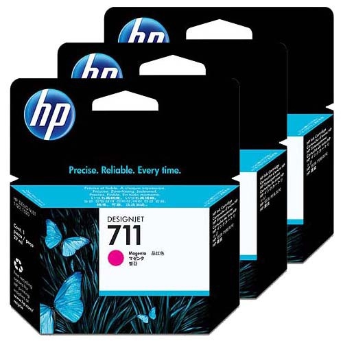 HP 711 MAGENTA 3’LÜ PAKET KARTUŞ / 87 ml (CZ135A)