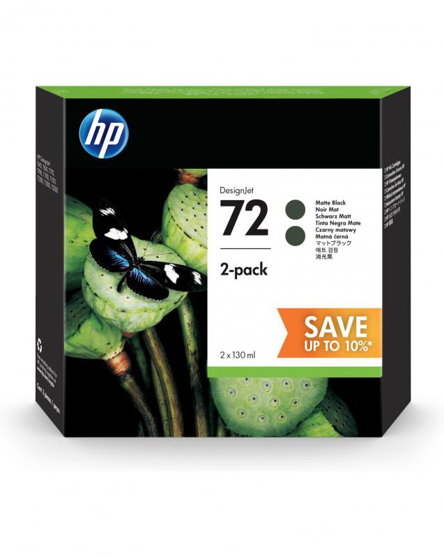 HP 72 MATTE BLACK 2Lİ PAKET / 130 ml (P2V33A)