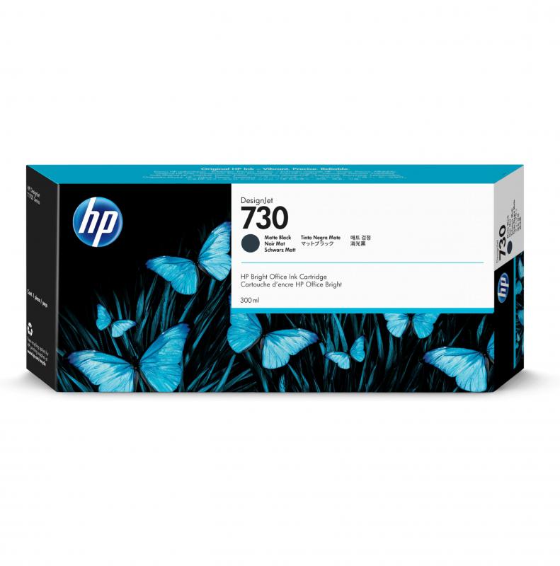 HP 730 MATTE BLACK KARTUŞ / 300 ml (P2V71A)