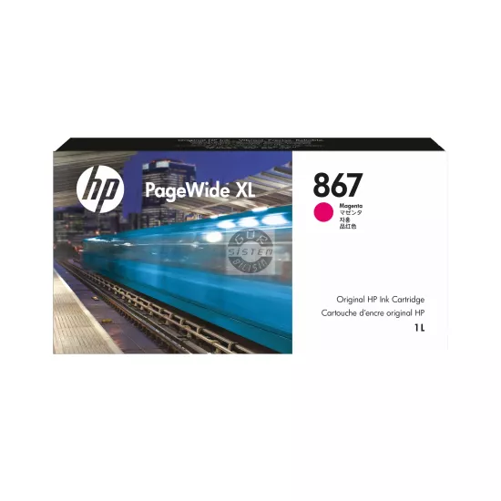 HP 867 1 Litre Macenta PageWide XL Mürekkep Kartuşu (3ED91A) | Gür Sistem
