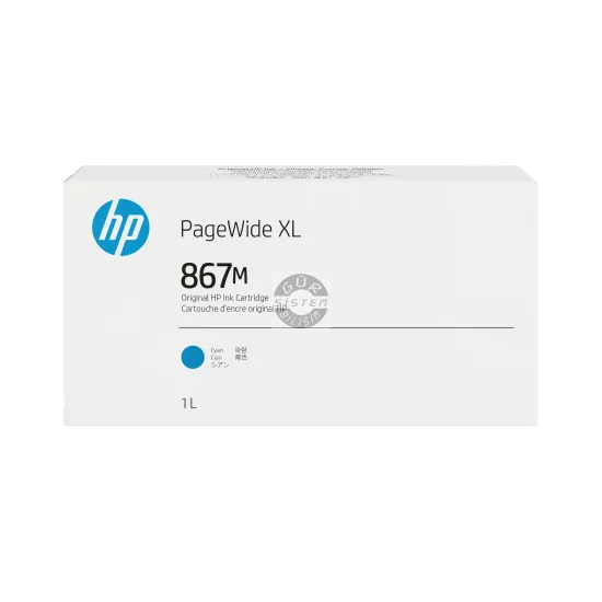 HP 867M 1 Litre Camgöbeği PageWide XL Mürekkep Kartuş (3ED97A) | Gür Sistem