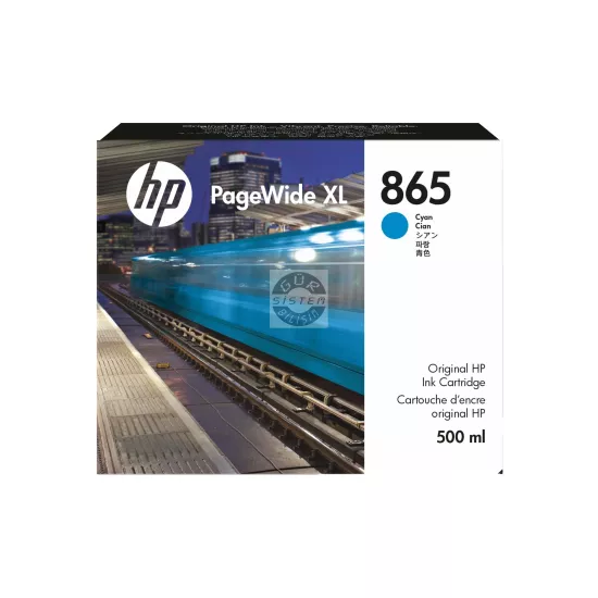 HP 865 500 ml Camgöbeği PageWide XL Mürekkep Kartuşu (3ED85A) | Gür Sistem