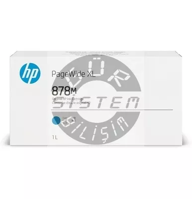 HP 878M 1 Litre Camgöbeği PageWide XL Mürekkep Kartuşu (312Z5A) | Gür Sistem