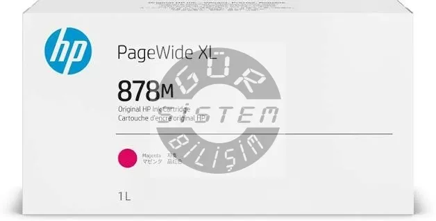 HP 878M 1 Litre Macenta PageWide XL Mürekkep Kartuşu| 