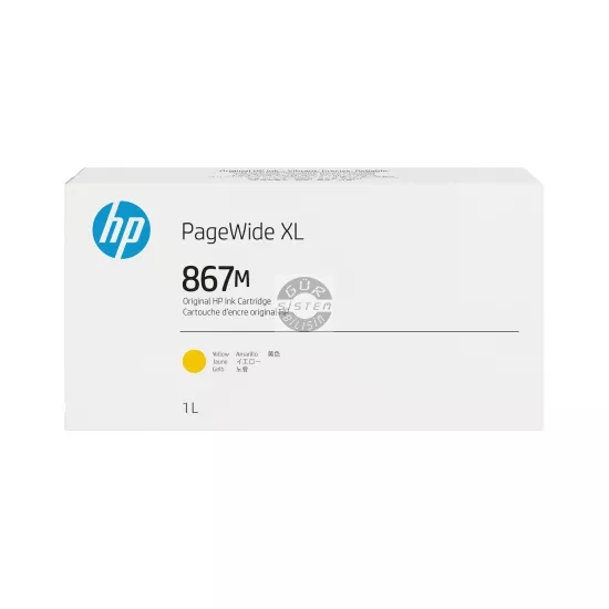 HP 867M 1 Litre Sarı PageWide XL Mürekkep Kartuşu (3ED96A) | Gür Sistem